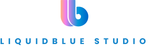 Liquidblue Studio Logo Icon and Text
